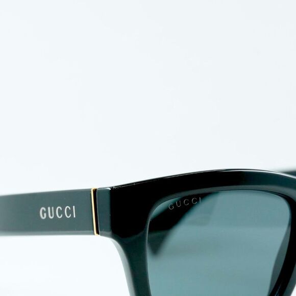 💯 NEW GUCCI GG1135S 002 BLACK GREY SUNGLASSES - Picture 4 of 11